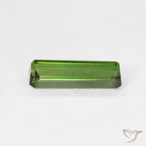 Tormalina Verde medio naturale da 0.69 ct, Ottagonale / Taglio smeraldo, VVS-VS
