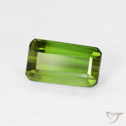 Tormalina Verde foresta naturale da 1.03 ct, Ottagonale / Taglio smeraldo, VVS-VS