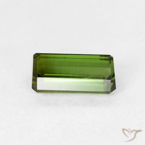 Tormalina Verde foresta naturale da 1.03 ct, Ottagonale / Taglio smeraldo, VVS-VS