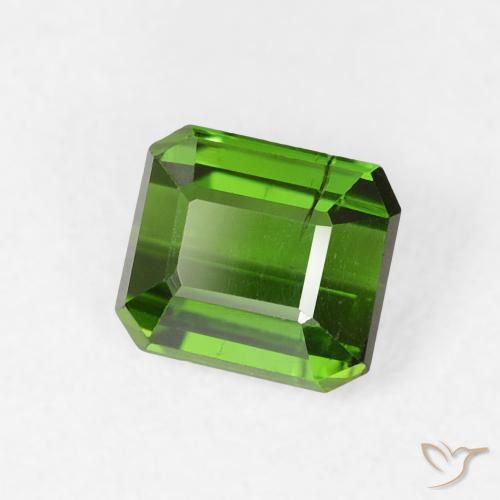 Tormalina Verde scuro naturale da 0.84 ct, Ottagonale / Taglio smeraldo, VS-SI