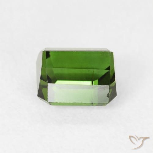 Tormalina Verde scuro naturale da 0.84 ct, Ottagonale / Taglio smeraldo, VS-SI