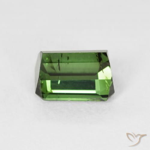Tormalina Medium Dark-Green naturale da 1.08 ct, Ottagonale / Taglio smeraldo, VS-SI