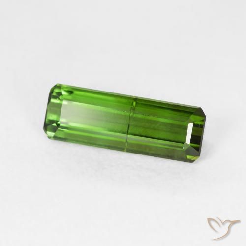 Tormalina Verde scuro naturale da 1.12 ct, Ottagonale / Taglio smeraldo, VS-SI