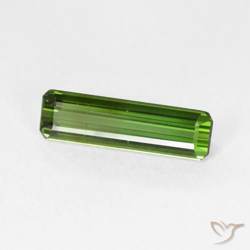 Tormalina Verde foresta naturale da 1.36 ct, Ottagonale / Taglio smeraldo, VS