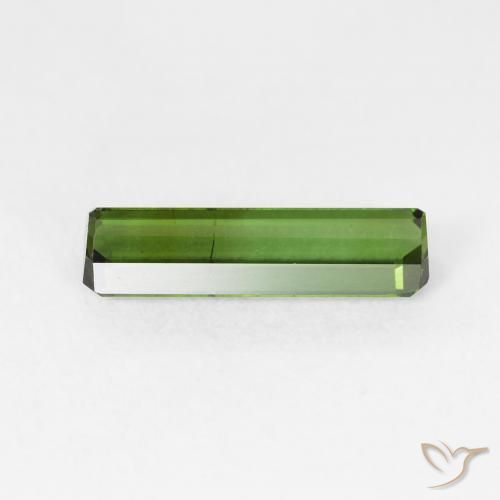 Tormalina Verde foresta naturale da 1.36 ct, Ottagonale / Taglio smeraldo, VS