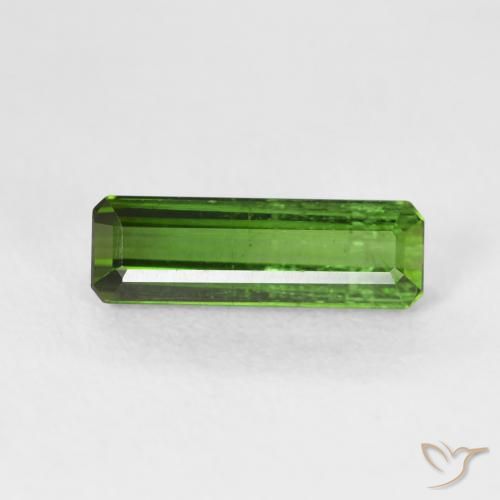 1.22ct Naturale Verde medio Tormalina, Taglio smeraldo, VS