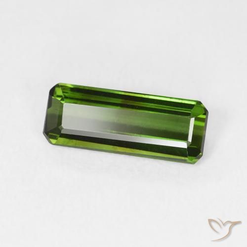 Tormalina Verde foresta naturale da 1.04 ct, Ottagonale / Taglio smeraldo, VS