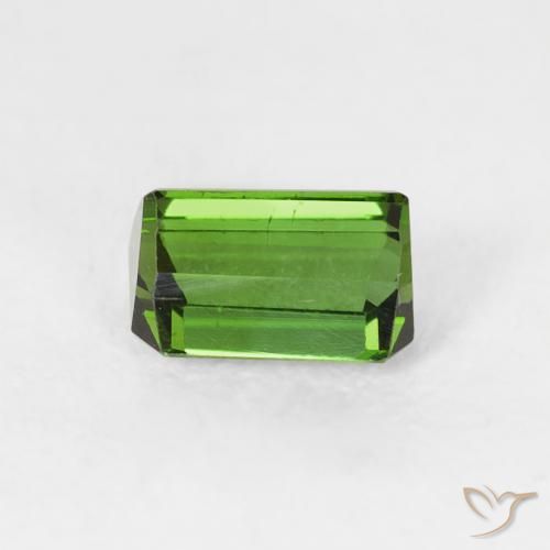 Tormalina Verde scuro naturale da 0.60 ct, Ottagonale / Taglio smeraldo, VS