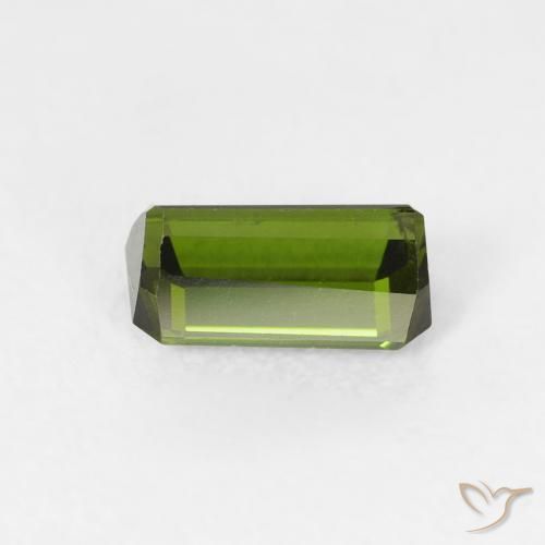 Tormalina Verde foresta naturale da 0.72 ct, Ottagonale / Taglio smeraldo, VS