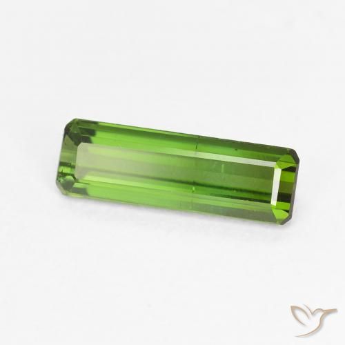 Tormalina Verde medio naturale da 1.17 ct, Ottagonale / Taglio smeraldo, VVS-VS