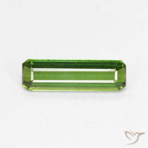 0.80ct Naturale Verde scuro Tormalina, Taglio smeraldo, VVS-VS