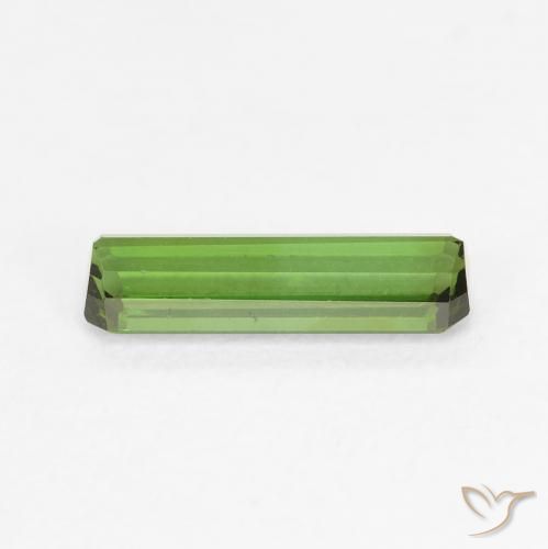 Tormalina Verde scuro naturale da 0.80 ct, Ottagonale / Taglio smeraldo, VVS-VS