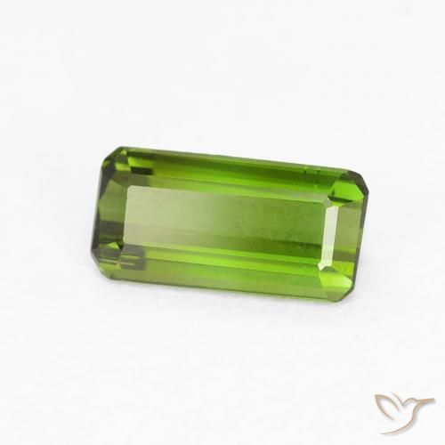 Tormalina Verde caldo naturale da 0.59 ct, Ottagonale / Taglio smeraldo, VVS-VS