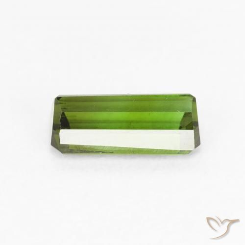 Tormalina Verde caldo naturale da 0.59 ct, Ottagonale / Taglio smeraldo, VVS-VS