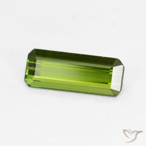 Tormalina Verde medio naturale da 0.93 ct, Ottagonale / Taglio smeraldo, VVS-VS