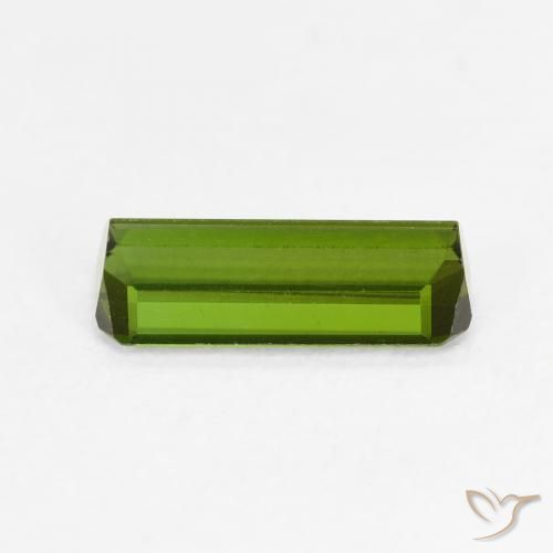 Tormalina Verde medio naturale da 0.93 ct, Ottagonale / Taglio smeraldo, VVS-VS