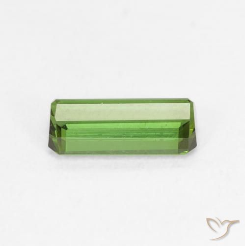 Tormalina Verde scuro naturale da 0.89 ct, Ottagonale / Taglio smeraldo, VVS-VS