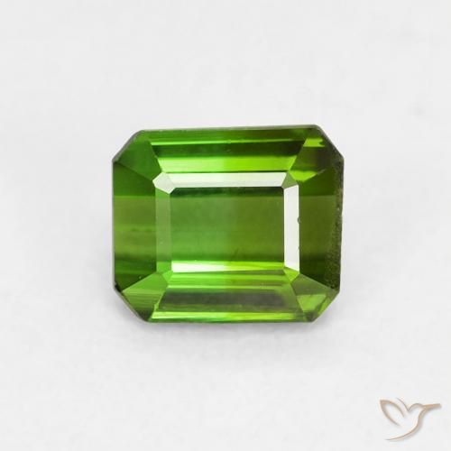 0.61ct Naturale Verde scuro Tormalina, Taglio smeraldo, VVS-VS