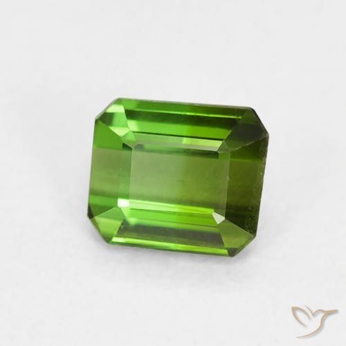 Tormalina Verde scuro naturale da 0.61 ct, Ottagonale / Taglio smeraldo, VVS-VS