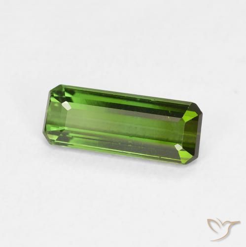 Tormalina Verde scuro naturale da 0.82 ct, Ottagonale / Taglio smeraldo, VVS-VS