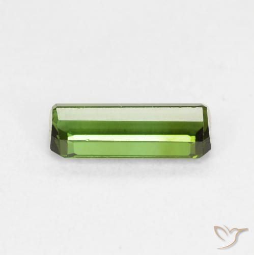 Tormalina Verde scuro naturale da 0.82 ct, Ottagonale / Taglio smeraldo, VVS-VS