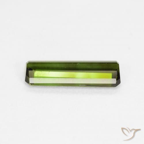 Tormalina Verde scuro naturale da 1.08 ct, Ottagonale / Taglio smeraldo, VVS-VS