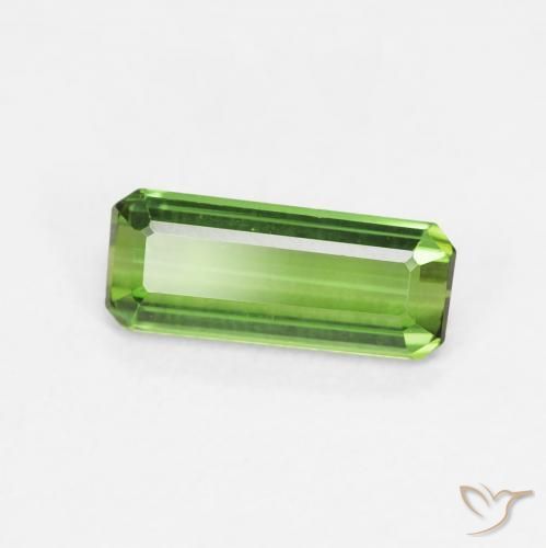 Tormalina Verde foresta naturale da 0.98 ct, Ottagonale / Taglio smeraldo, VVS-VS