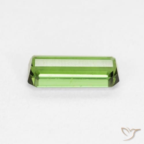 Tormalina Verde foresta naturale da 0.98 ct, Ottagonale / Taglio smeraldo, VVS-VS