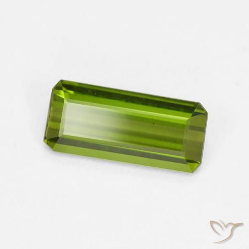 Tormalina Verde medio naturale da 0.91 ct, Ottagonale / Taglio smeraldo, VVS-VS