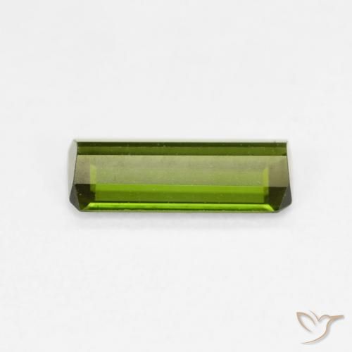 Tormalina Verde medio naturale da 0.91 ct, Ottagonale / Taglio smeraldo, VVS-VS