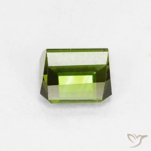Tormalina Verde foresta naturale da 0.62 ct, Ottagonale / Taglio smeraldo, VVS