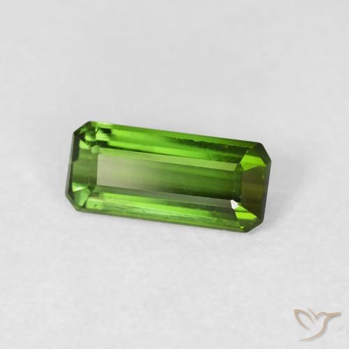 Tormalina Verde scuro naturale da 0.80 ct, Ottagonale / Taglio smeraldo, VVS-VS