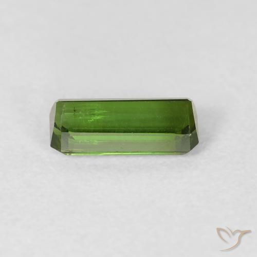 Tormalina Verde scuro naturale da 0.80 ct, Ottagonale / Taglio smeraldo, VVS-VS