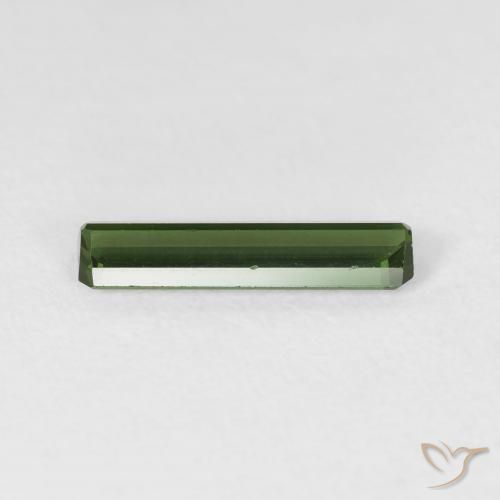 Tormalina Verde scuro naturale da 0.98 ct, Ottagonale / Taglio smeraldo, VVS-VS