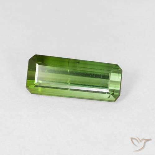 Tormalina Verde medio naturale da 1.15 ct, Ottagonale / Taglio smeraldo, VS