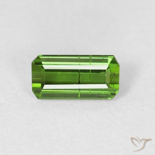 0.74ct Naturale Verde scuro Tormalina, Taglio smeraldo, SI