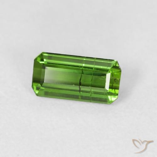 Tormalina Verde scuro naturale da 0.74 ct, Ottagonale / Taglio smeraldo, SI