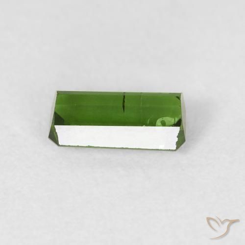 Tormalina Verde scuro naturale da 0.74 ct, Ottagonale / Taglio smeraldo, SI