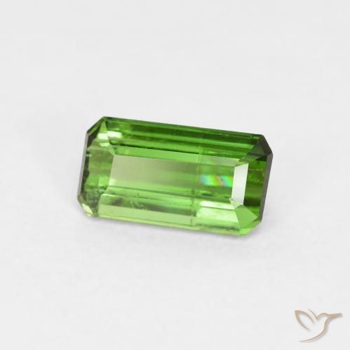 Tormalina Verde foresta naturale da 0.85 ct, Ottagonale / Taglio smeraldo, VS-SI