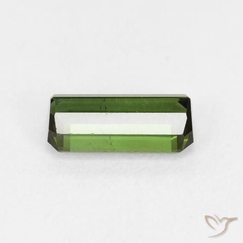 Tormalina Verde scuro naturale da 1.35 ct, Ottagonale / Taglio smeraldo, VS