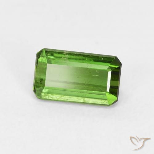 Tormalina Verde scuro naturale da 0.97 ct, Ottagonale / Taglio smeraldo, VS