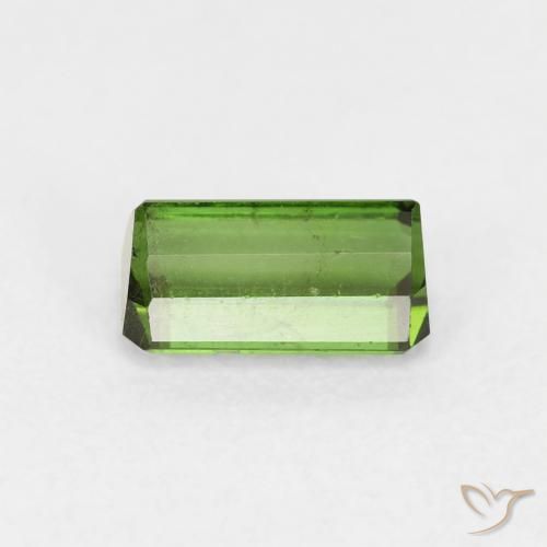 Tormalina Verde scuro naturale da 0.97 ct, Ottagonale / Taglio smeraldo, VS