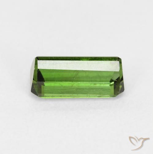 Tormalina Verde terroso naturale da 1.15 ct, Ottagonale / Taglio smeraldo, VS