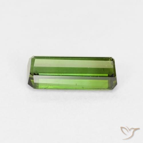 Tormalina Verde scuro naturale da 1.01 ct, Ottagonale / Taglio smeraldo, VS