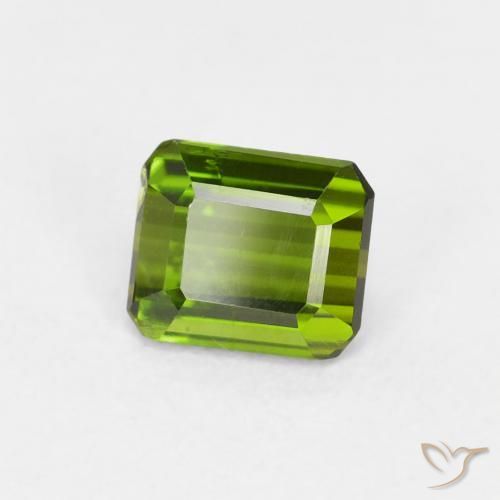 Tormalina Alghe Verdi naturale da 0.72 ct, Ottagonale / Taglio smeraldo, VVS-VS