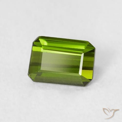 Tormalina Verde medio naturale da 0.57 ct, Ottagonale / Taglio smeraldo, VS