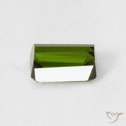 Tormalina Verde medio naturale da 0.57 ct, Ottagonale / Taglio smeraldo, VS
