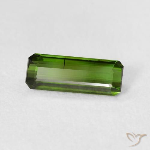 Tormalina Verde terroso naturale da 1.01 ct, Ottagonale / Taglio smeraldo, VS-SI