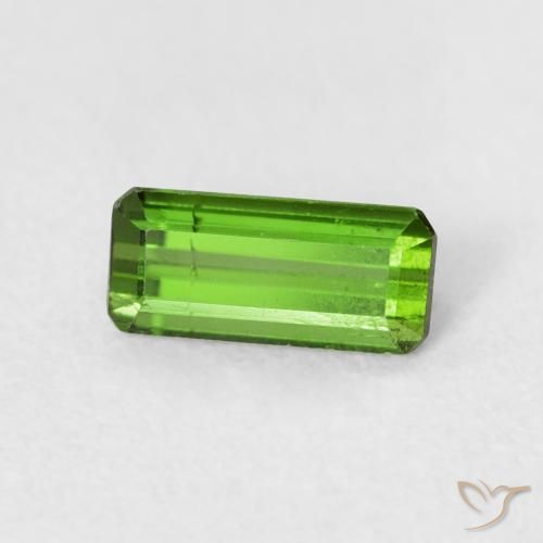 Tormalina Verde medio naturale da 0.59 ct, Ottagonale / Taglio smeraldo, VS-SI