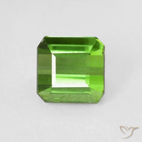 0.84ct Naturale Verde scuro Tormalina, Taglio smeraldo, VS